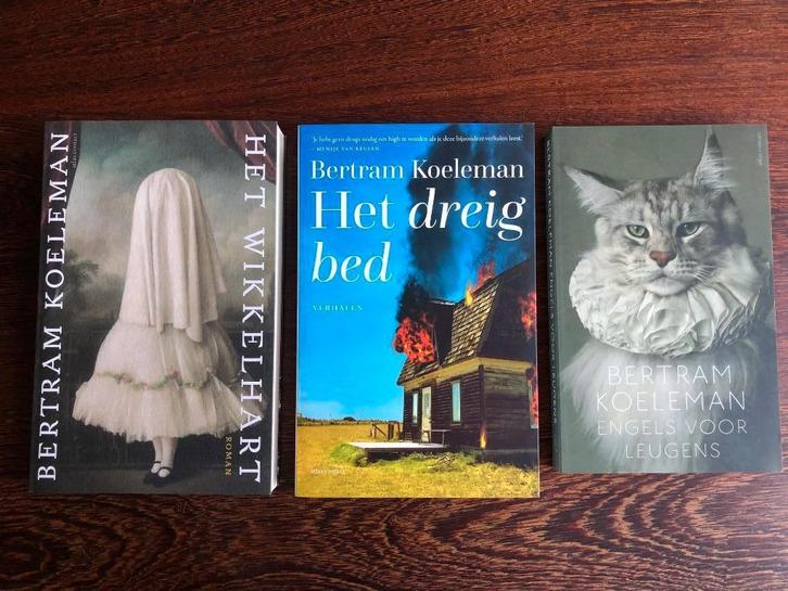 Bertram Koeleman - Het dreigbed, Het wikkelhart, Engels voor, Boeken, Literatuur, Nieuw, Ophalen of Verzenden