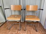Gispen vintage stoelen, Huis en Inrichting, Stoelen, Ophalen, Gebruikt, Twee, Overige kleuren