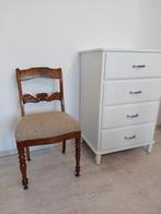 6 antieke eetstoelen, Gebruikt, 50 tot 100 cm, Vijf personen of meer, Rechthoekig