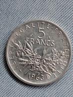 Frankrijk 5 Franc 1963 - Zilver, Verzenden, Frankrijk, Losse munt, Zilver