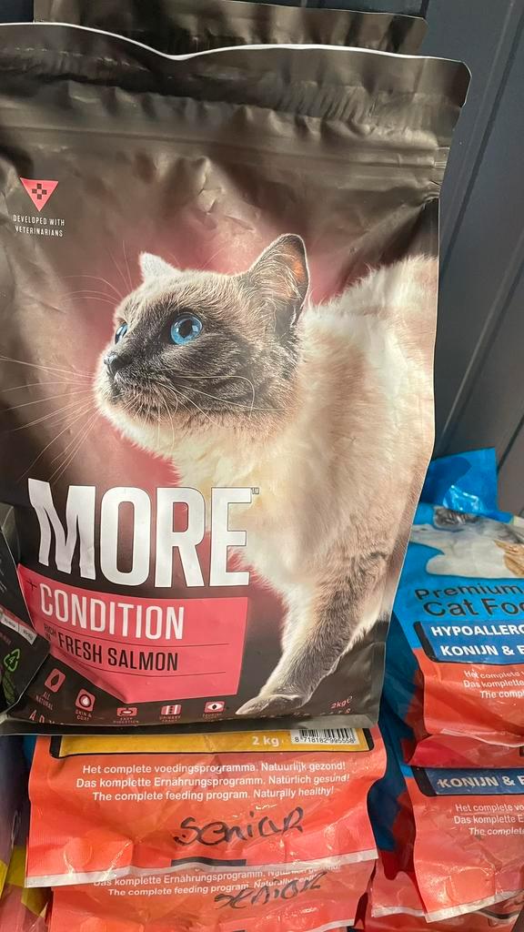 More Kat Conditie Zalm Volwassenen 2 kg, Dieren en Toebehoren, Dierenvoeding, Kat, Ophalen of Verzenden