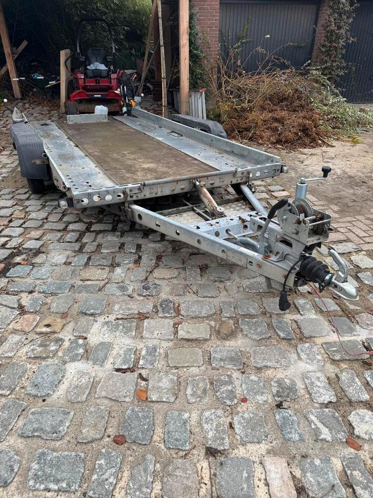 Auto Aanhanger - 1.90x4.20m Laadvloer - Nieuwe Banden!, Auto diversen, Aanhangers en Bagagewagens, Gebruikt, Ophalen