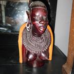 Afrikaanse buste, Huis en Inrichting, Woonaccessoires | Boeddhabeelden, Zo goed als nieuw, Ophalen
