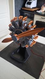 3D geprint werkende radialmotor prop 50cm, Ophalen of Verzenden, Nieuw, Groter dan 1:32
