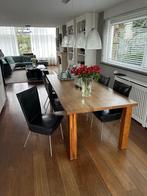 Eetkamertafel met 6 stoelen, Huis en Inrichting, Tafels | Eettafels, Ophalen, 100 tot 150 cm, 200 cm of meer, Zo goed als nieuw