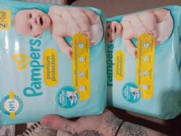2 dichte pakken pampers maat 2 beschikbaar voor biedingen