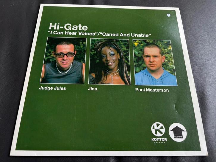 Hi-Gate - I Can Hear Voices / Caned.. - LP 12’’ Vinyl, Cd's en Dvd's, Vinyl | Dance en House, Techno of Trance, 12 inch, Ophalen of Verzenden