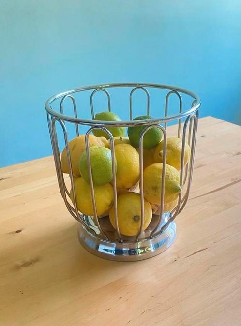 Citrusmand/fruitmand Alessi 2 stuks ZGAN, Huis en Inrichting, Woonaccessoires | Schalen en Manden, Zo goed als nieuw, Rond, Overige materialen