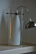 hanglamp  glas met metaal, Huis en Inrichting, Minder dan 50 cm, Gebruikt, Ophalen, Glas