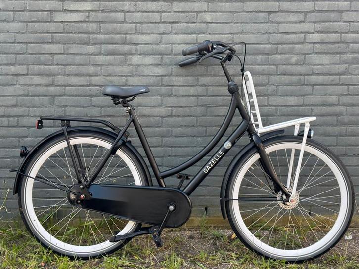In zeer nette staat Gazelle Puur NL D59 Transportfiets Zwart, Fietsen en Brommers, Fietsen | Dames | Damesfietsen, Zo goed als nieuw