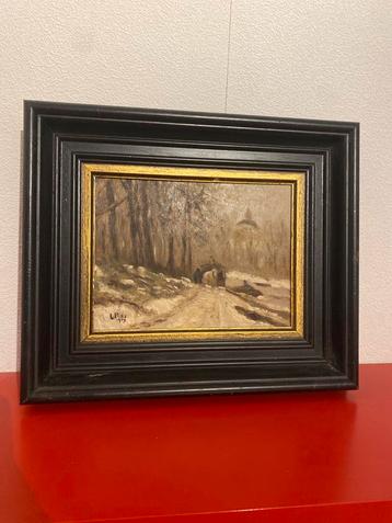 Klassiek Schilderij Leo Pors 1989, Ingelijst beschikbaar voor biedingen