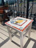 Mozaiek tefeltje, Ophalen, Zo goed als nieuw, Rond, Minder dan 55 cm