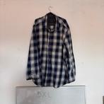 5XL Angelo Litrico Overhemd Blauw-wit Geruit Lange Mouwen, Blauw, Angelo Litrico, Ophalen of Verzenden, Overige halswijdtes