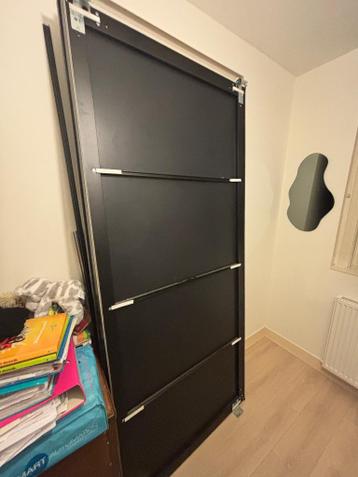 Pax kast schuifdeuren zwart (hokksund) - afbeelding 3