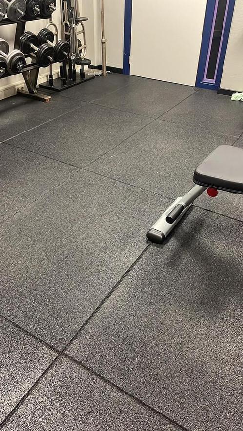 Fitness Vloer / Gym vloer / Rubber Sportvloer Tegels, Sport en Fitness, Fitnessmaterialen, Nieuw, Overige typen, Armen, Benen
