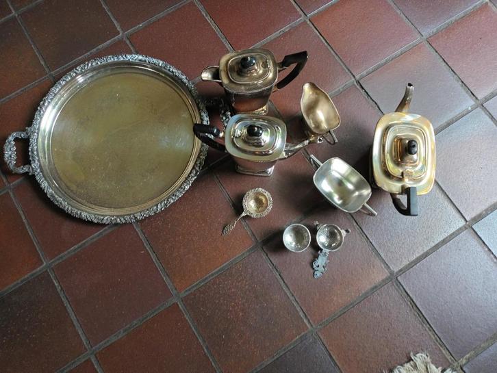 Hecworth Reproduction Old Sheffield 6-delig, Antiek en Kunst, Antiek | Goud en Zilver, Zilver, Ophalen