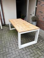 Houten eettafel met houten frame, Ophalen, Gebruikt, Rechthoekig, Hout