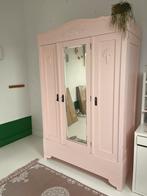 Roze Meidenkast - Vintage Brocante, Huis en Inrichting, Kasten | Kledingkasten, Ophalen, Gebruikt, 100 tot 150 cm, 150 tot 200 cm