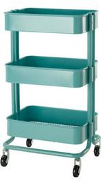 Roltafel, trolley van Ikea, Ophalen, Blauw, 50 tot 100 cm, Zo goed als nieuw