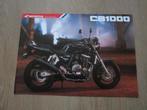 Honda CB 1000 Big one brochure folder 1992, Ophalen of Verzenden, Honda