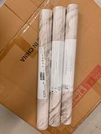 3 Rollen Marmerlook Goud Behang - Nieuw!, Ophalen, Minder dan 10 m², Wit