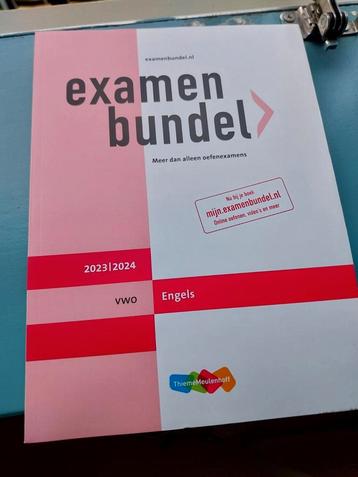 Examenbundel vwo Engels 2023-2024 beschikbaar voor biedingen