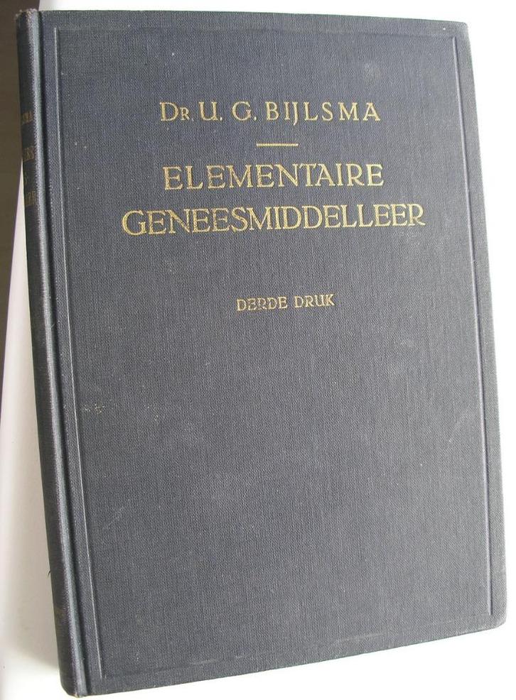 Dr. BIJLSMA - Elementaire Geneesmiddelenleer 1937, Boeken, Wetenschap, Gelezen, Ophalen of Verzenden