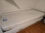 Eenpersoonsbed met lade - Wit, Ophalen, Gebruikt, 90 cm, Eenpersoons