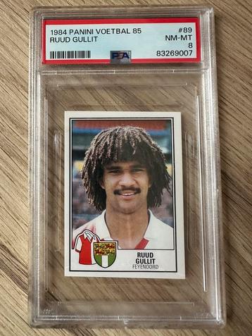 Ruud Gullit Panini Voetbal 85 Sticker - PSA beschikbaar voor biedingen