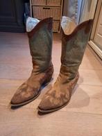 Vintage Cowboy Laarzen kaki/bruin met studs mt 39, Hoge laarzen, Bruin, Ophalen of Verzenden, Gedragen