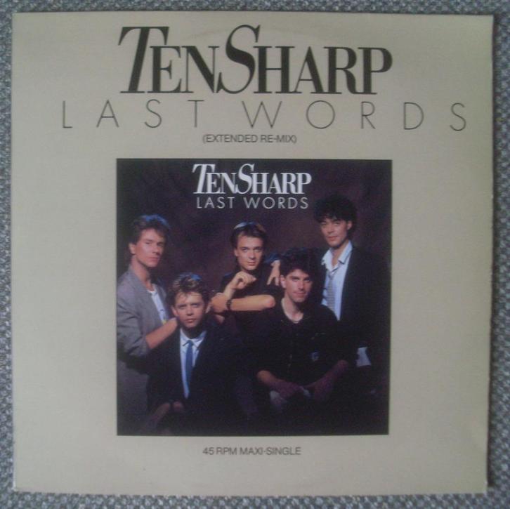 Ten Sharp - Last Words (extended re-mix) 12" maxi, Cd's en Dvd's, Vinyl Singles, Gebruikt, Maxi-single, Pop, 12 inch, Ophalen of Verzenden
