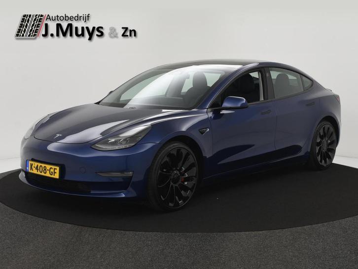 Tesla Model 3 Performance 462PK AWD 75 kWh PANODAK|AUTOPILOT, Auto's, Tesla, Bedrijf, Te koop, Model 3, 4x4, ABS, Adaptive Cruise Control