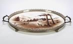 1050. Art Deco dienblad, eerste helft 20e eeuw, Antiek en Kunst, Antiek | Keramiek en Aardewerk, Ophalen of Verzenden