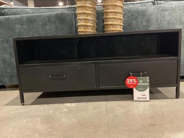 Showroomopruiming | Tv kast Kala | Zwart Mangohout beschikbaar voor biedingen