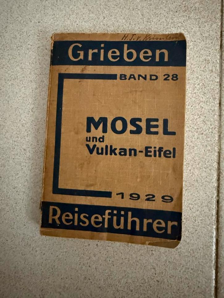 Antieke Grieben Reisgids Mosel & Vulkan-Eifel 1929, Boeken, Reisgidsen, Gelezen, Reisgids of -boek, Europa, Overige merken, Ophalen of Verzenden