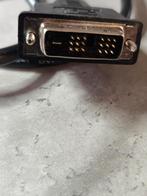 HDMI naar DVI Kabel - Perfecte verbinding, Audio, Tv en Foto, Audiokabels en Televisiekabels, Ophalen of Verzenden, Gebruikt, Minder dan 2 meter