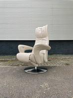 Nette leren topform relax fauteuil / relax stoek op accu L, Huis en Inrichting, Fauteuils, Ophalen, Minder dan 75 cm, Zo goed als nieuw