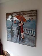 Prachtig metalen 3D schilderij 100 x 100, Huis en Inrichting, Woonaccessoires | Schilderijen, Tekeningen en Foto's, Ophalen, Zo goed als nieuw