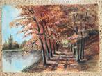Aquarel Beukenlaantje H. van Eykel, Ophalen of Verzenden