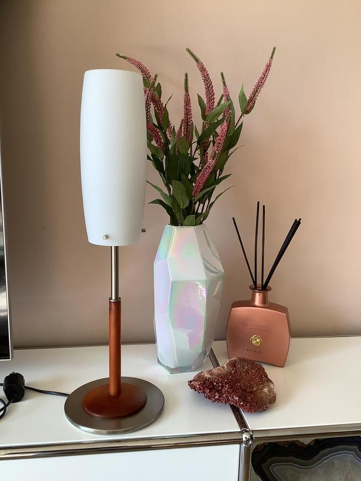 Penta srl Panona glazen design tafellamp, Huis en Inrichting, Lampen | Tafellampen, Zo goed als nieuw, 50 tot 75 cm, Glas, Ophalen