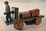 antiek speelgoed bing trolleywagen voor bij spoor 0 - 1, Antiek en Kunst, Ophalen of Verzenden