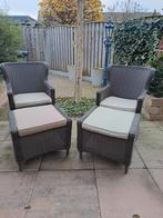 Bieden!Tuinstoelen met voeten bankjes/ zitjes, Tuin en Terras, Ophalen, Gebruikt
