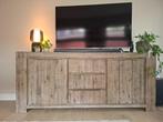 Dressoir Pronto Bassano 2 deuren, 3 laden, Rough warm grey, Huis en Inrichting, Ophalen, Zo goed als nieuw, 200 cm of meer, Metaal