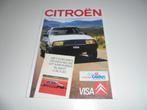 brochure Citroen Visa  1988, Ophalen of Verzenden, Zo goed als nieuw, Overige merken