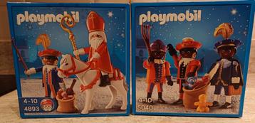 Playmobil Sinterklaas 4893 en Zwarte Pieten 5040 beschikbaar voor biedingen