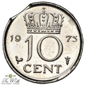 Nederland 10 Cent 1973 misslag. beschikbaar voor biedingen
