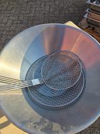 Friet Patat Vergiet met 2 spanen, Ophalen, -, -, Zo goed als nieuw