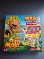Maya 4 in 1 spellendoos, Hobby en Vrije tijd, Gezelschapsspellen | Overige, Zo goed als nieuw, Ophalen