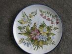 mooi vintage wandbord met bloemen, Ophalen of Verzenden