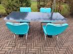 Bel Air 4 Amerikaanse stoelen + diner tafel fifties sixties, Ophalen, Overige kleuren, Zo goed als nieuw, Vier